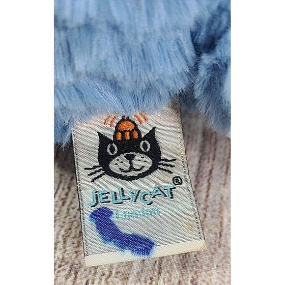 Jellycat Plush Fuddlewuddle Elephant Stuffed Animal Blue 8" - Picture 5 of 5
